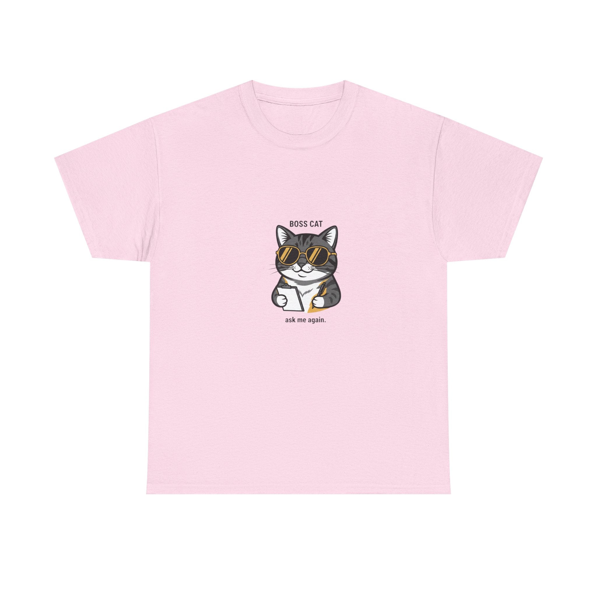 Boss Cat sunglasses graphic Tee | Cool cat illustration tee