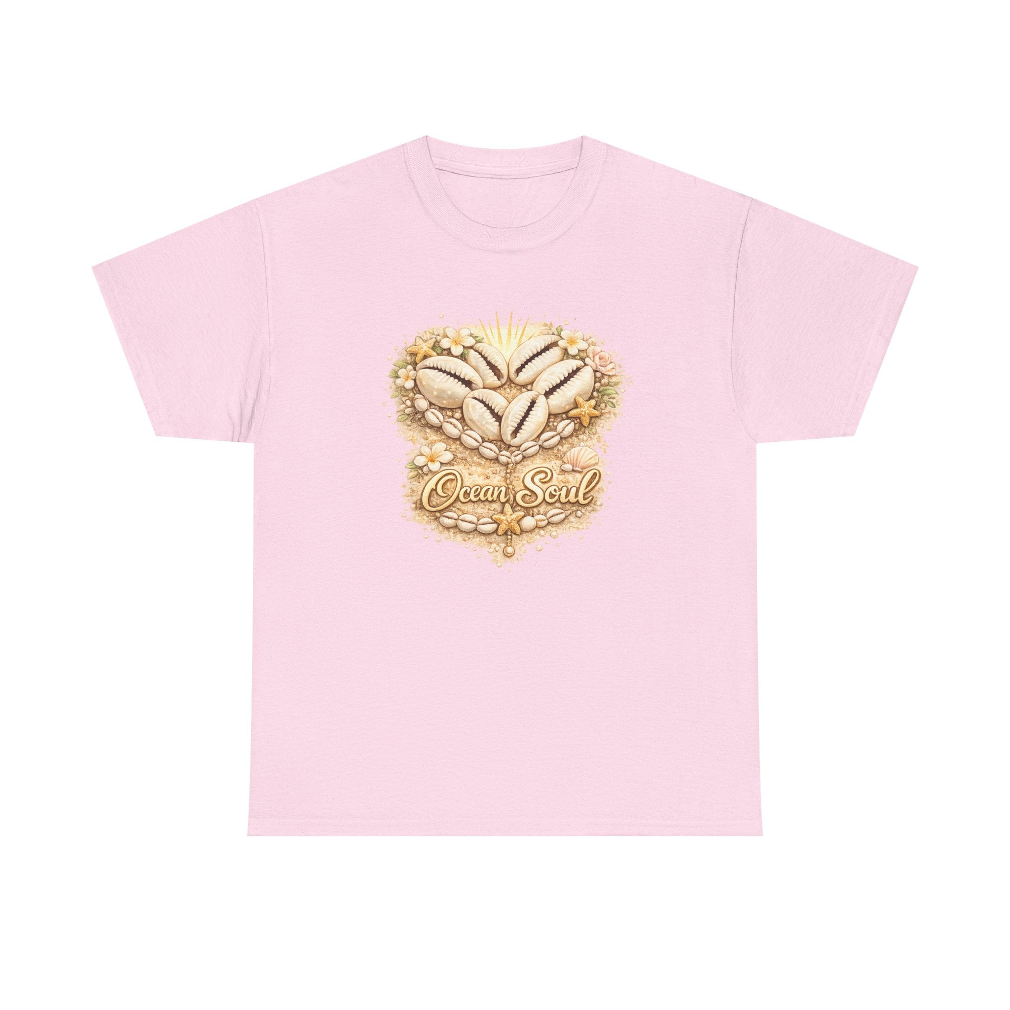 Ocean Shell Heart Tee | Beachy Seashell Illustration, Coastal Vibes