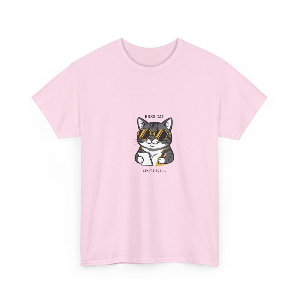 Boss Cat sunglasses graphic Tee | Cool cat illustration tee