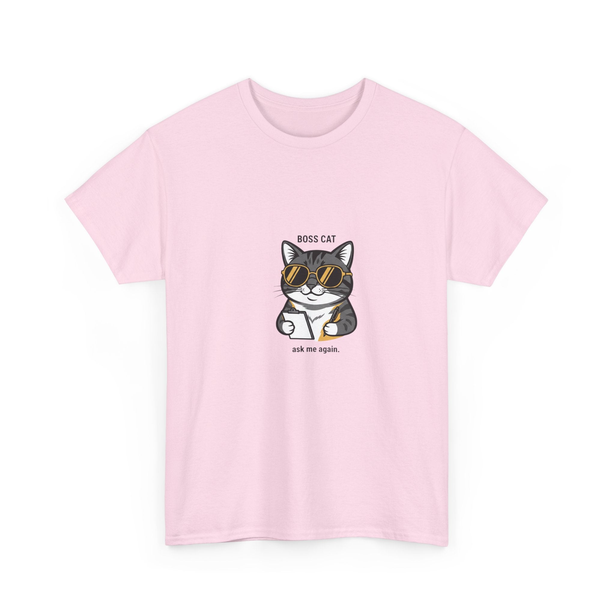 Boss Cat sunglasses graphic Tee | Cool cat illustration tee