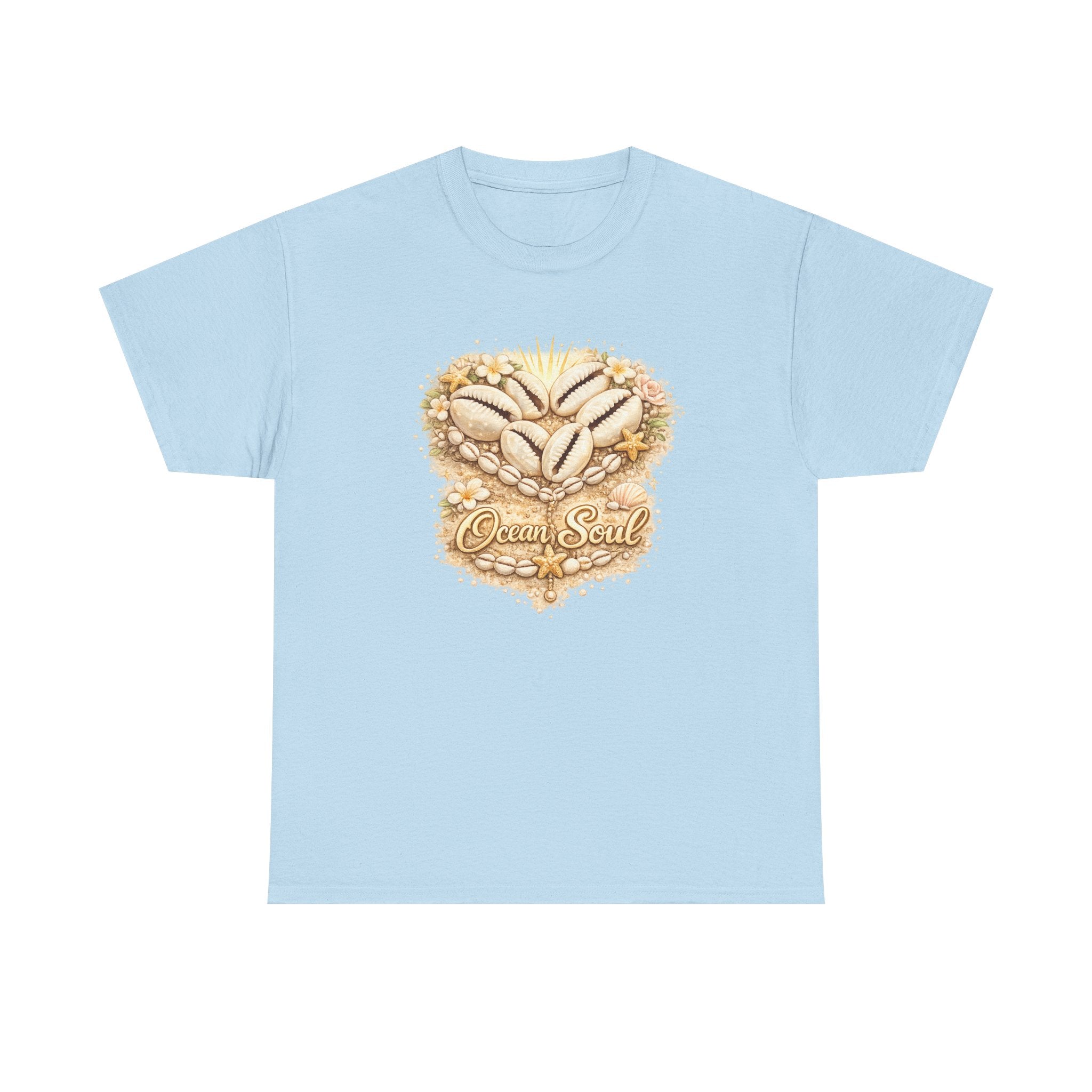Ocean Shell Heart Tee | Beachy Seashell Illustration, Coastal Vibes